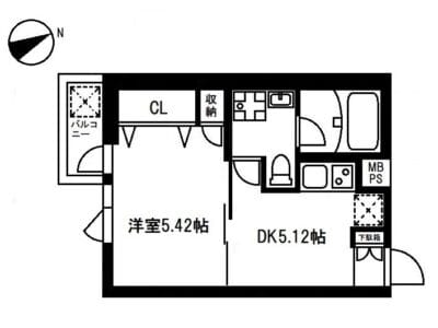 1DK Apt Close to Station in Tanashi R19 011
