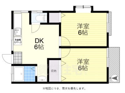 2DK Pet OK in ChitoseKarasuyama W82 000