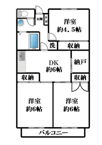 3DK Pet OK Apt with FREE Rent in Miyamaedaira R86 000