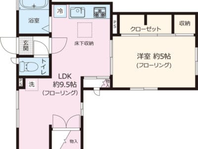 1LDK Kanamecho NOAgency CornerRoom W02111
