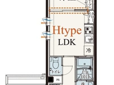 1LDK Odasakae NOKey$ 2Balconies F25002