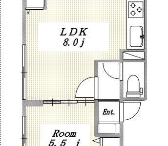 1DK Numabukuro NOKey$ CornerRoom R64000