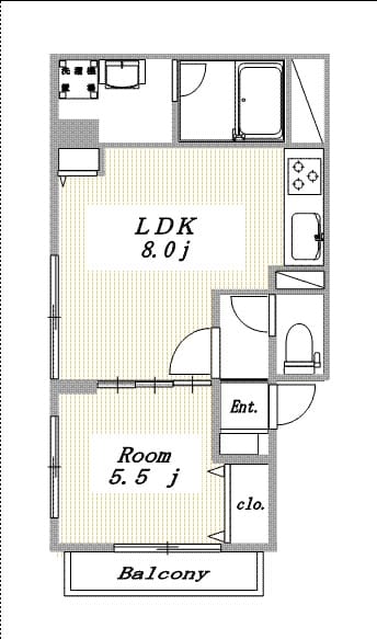 1DK Numabukuro NOKey$ CornerRoom R64000