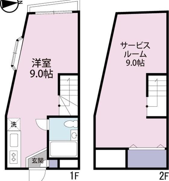 1LDK Yutenji NOKey$ Maisonette R991015