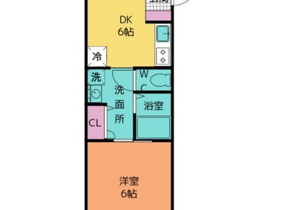 1DK Nagatsuta FREENet SeparateBT W04115