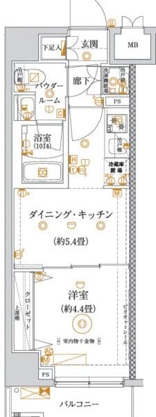 1DK Kameido NOAgency BrandNEW R25012