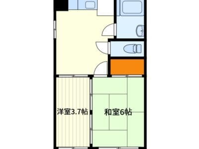 2DK Fujimidai NOKey$ CloseStation S72100